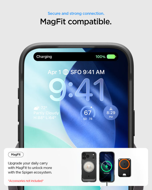 Spigen iPhone 17 Pro Max Case – Rugged Armor (MagFit)